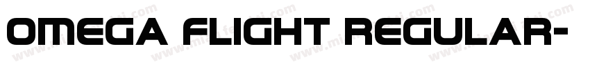 Omega Flight Regular字体转换